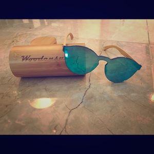 Woodensun Sunglasses - Blue Lenses Polarized -